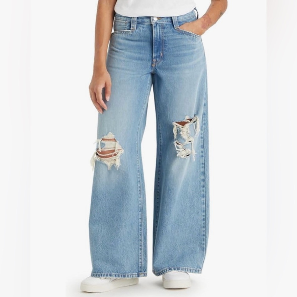 Levi's Light Blue Flare & Wide Leg Jeans